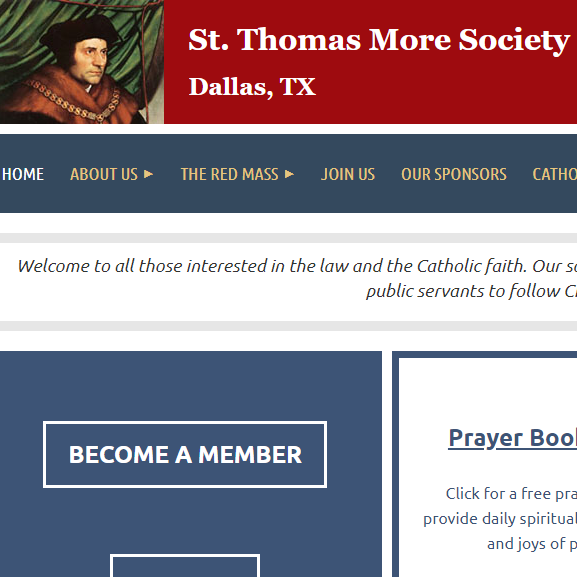 Catholic Organization Near Me - St. Thomas More Society of Dallas, Texas