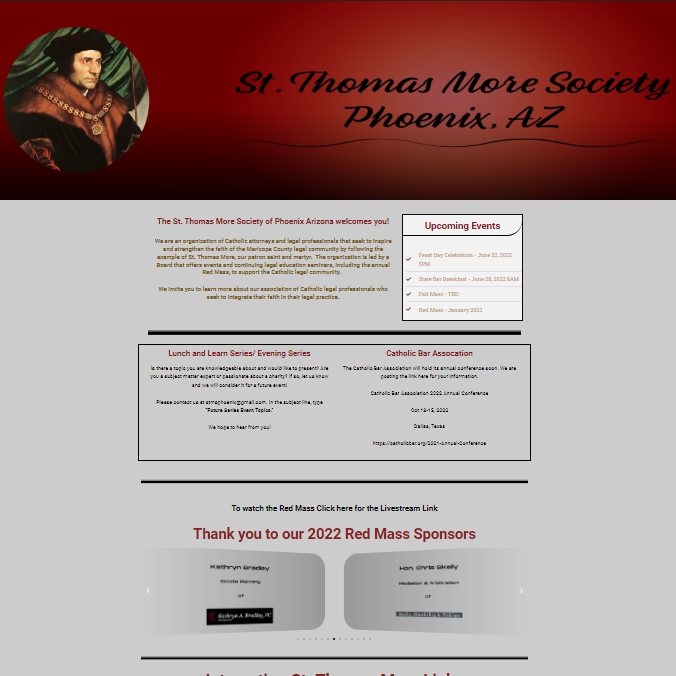 Catholic Category Near Me - St. Thomas More Society of Phoenix, Arizona